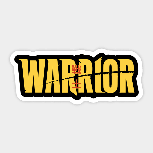 Warrior Sticker by amon_tees